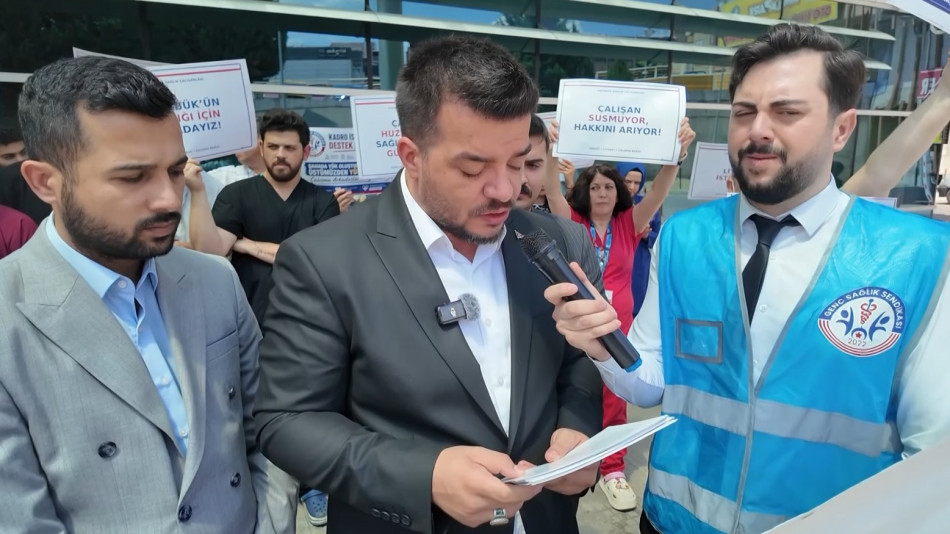 KARABÜK’TE SAĞLIK ÇALIŞANLARININ SORUNLARINI GÜNDEME TAŞIDIK